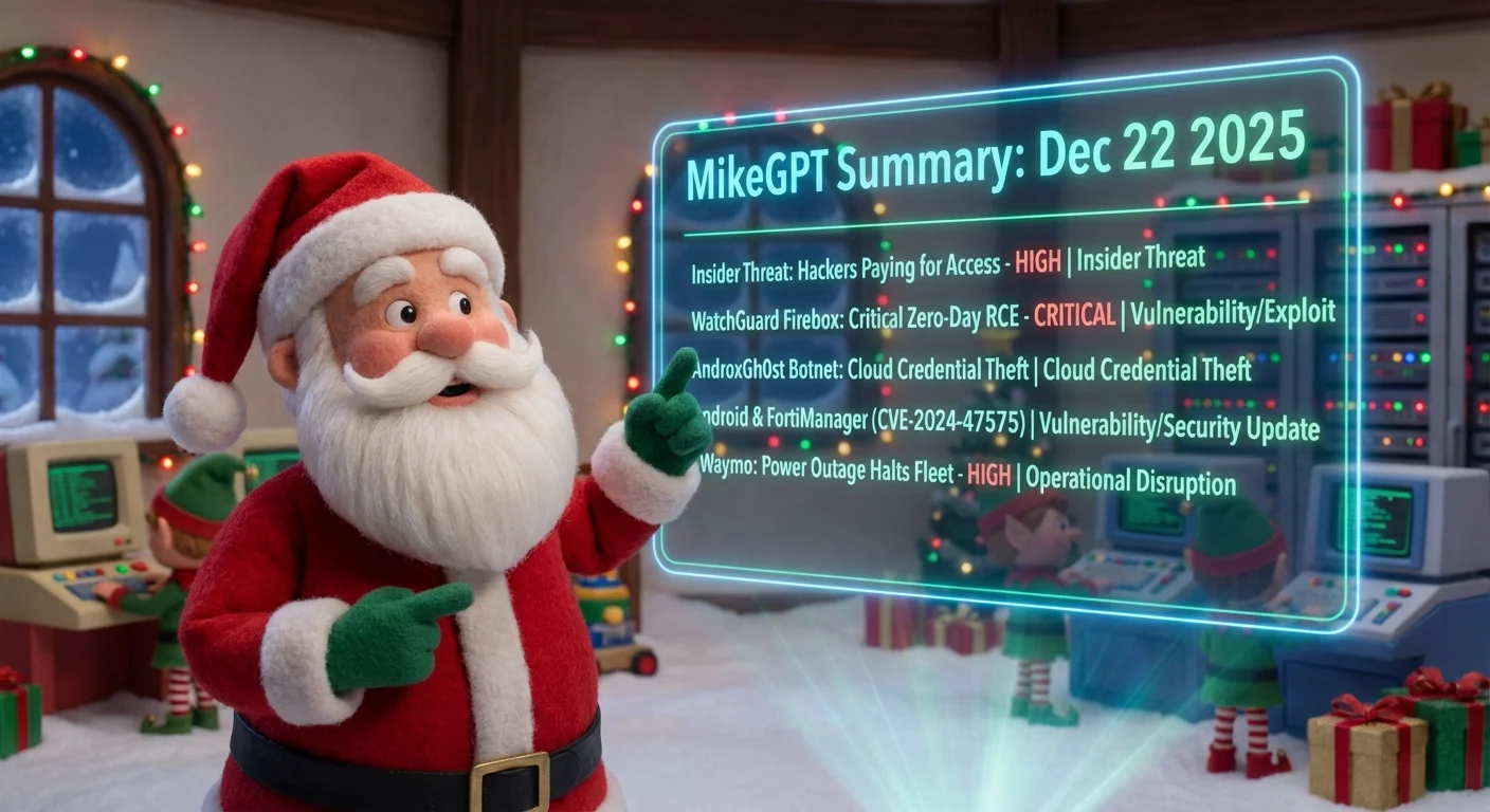 Threat landscape infographic