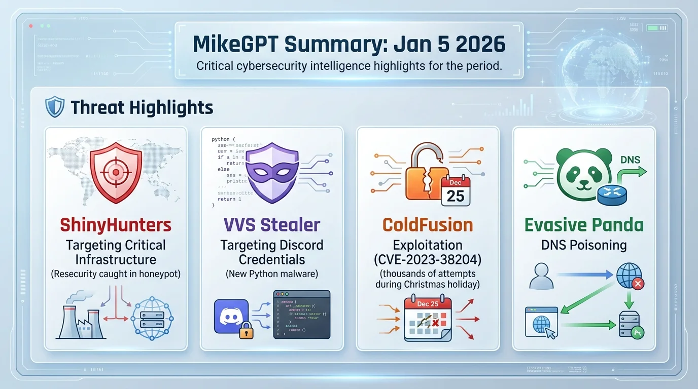 Threat landscape infographic