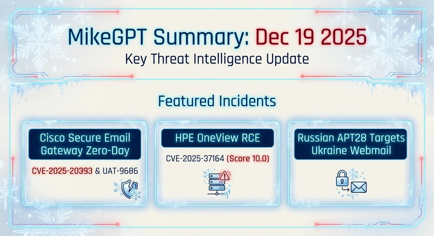 Threat landscape infographic