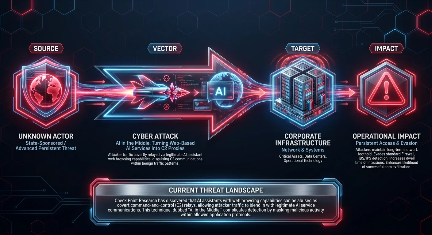AI in the Middle: Turning Web-Based AI Services into C2 Proxies