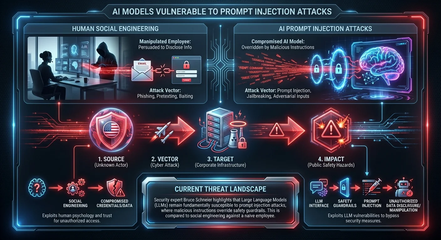 AI Models Vulnerable to Prompt Injection Attacks