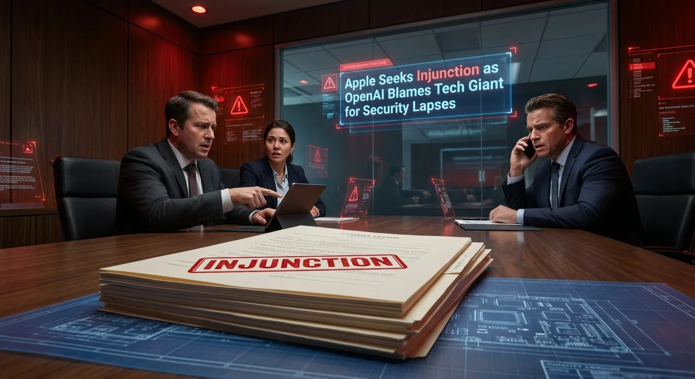 Apple Seeks Injunction as OpenAI Blames Tech Giant for Security Lapses