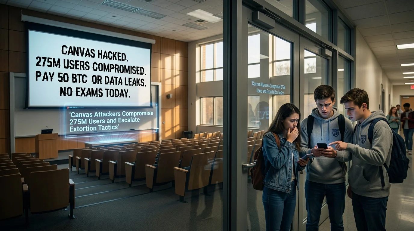 Canvas Attackers Compromise 275M Users and Escalate Extortion Tactics