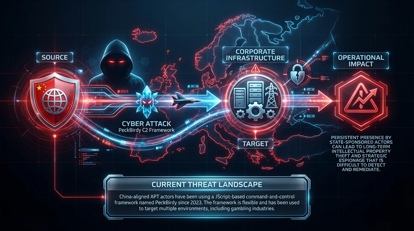 China-Linked Hackers Deploy PeckBirdy C2 Framework