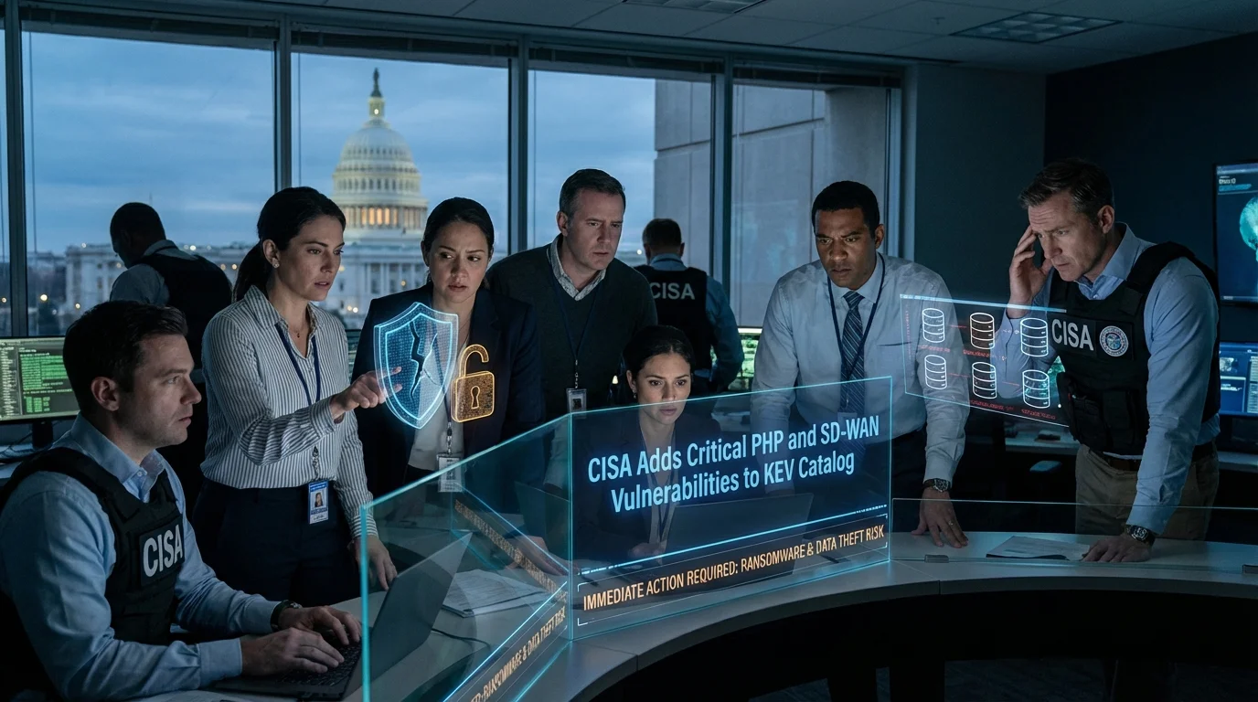 CISA Adds Critical PHP and SD-WAN Vulnerabilities to KEV Catalog