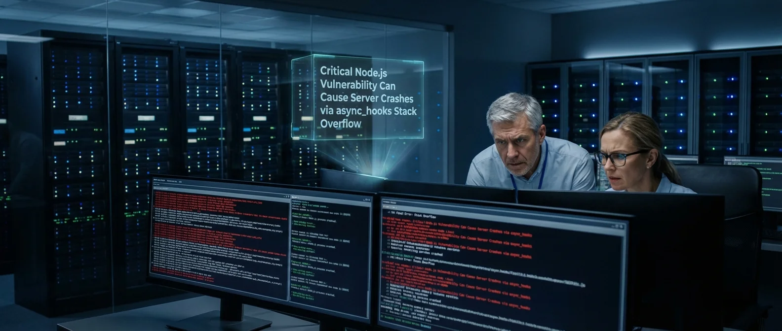 Critical Node.js Vulnerability Can Cause Server Crashes via async_hooks Stack Overflow
