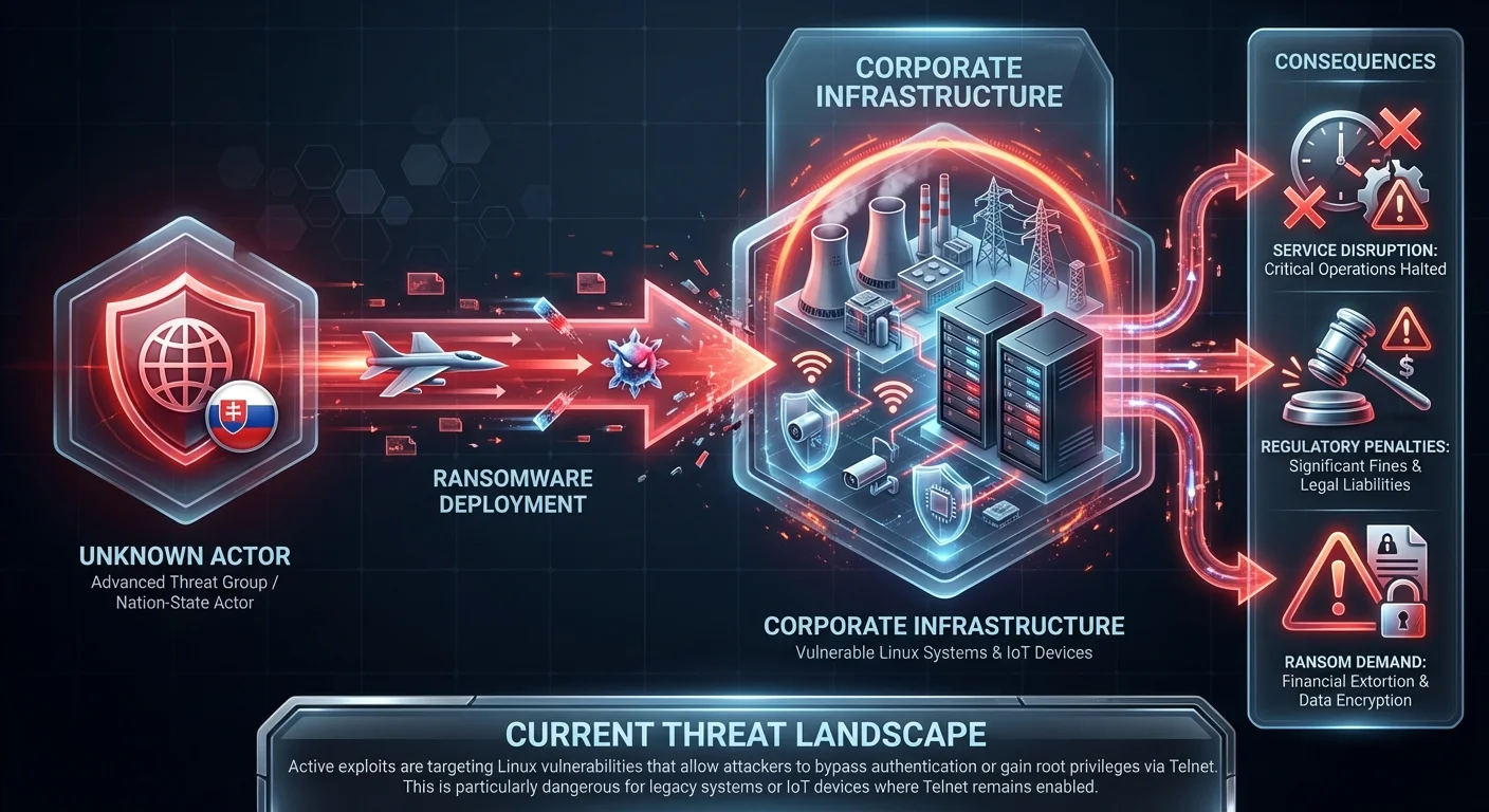Exploited Linux Vulnerabilities Allow Root Access via Telnet