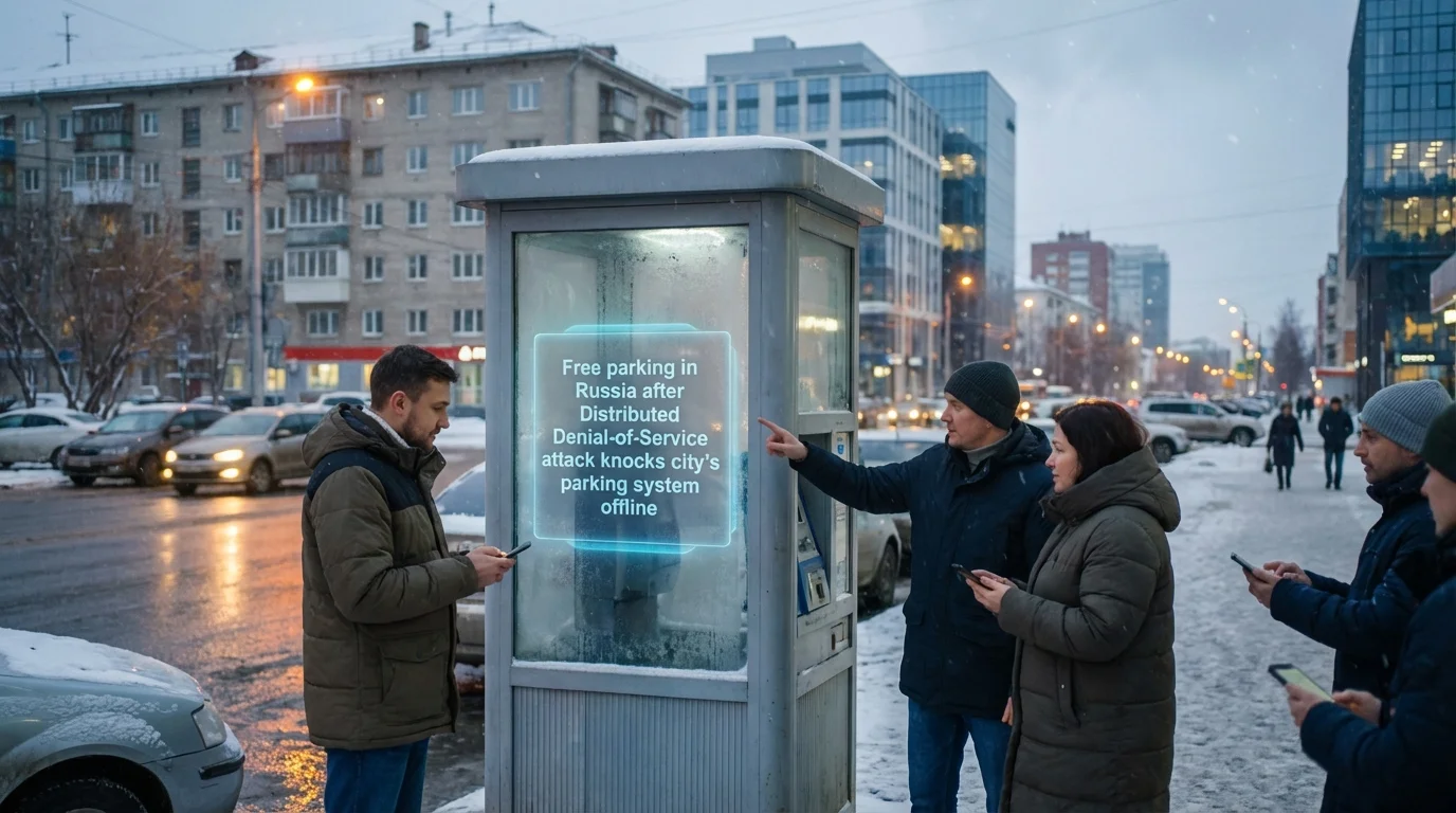 Free parking in Russia after Distributed Denial-of-Service attack knocks city’s parking system offline