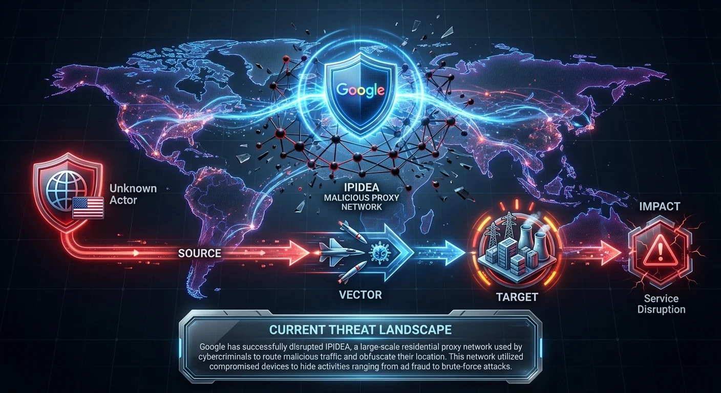 Google Disrupts Massive IPIDEA Malicious Proxy Network