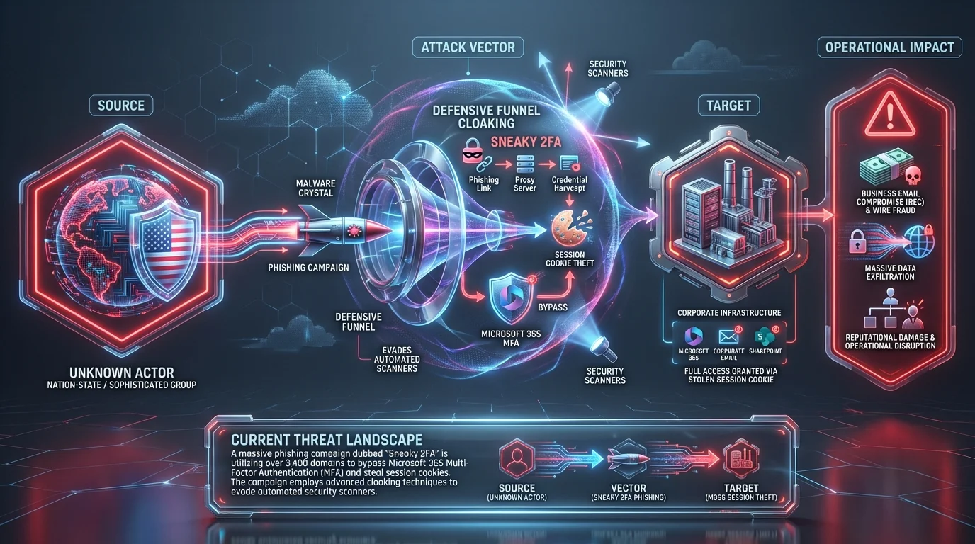 Inside Attacker’s Defensive Funnel: How Sneaky 2FA Cloaks Itself from Security Scanners