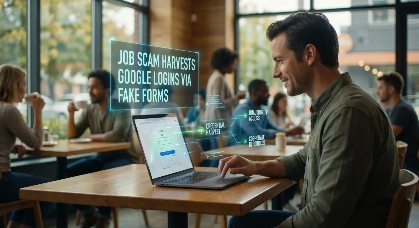 Job Scam Harvests Google Logins via Fake Forms