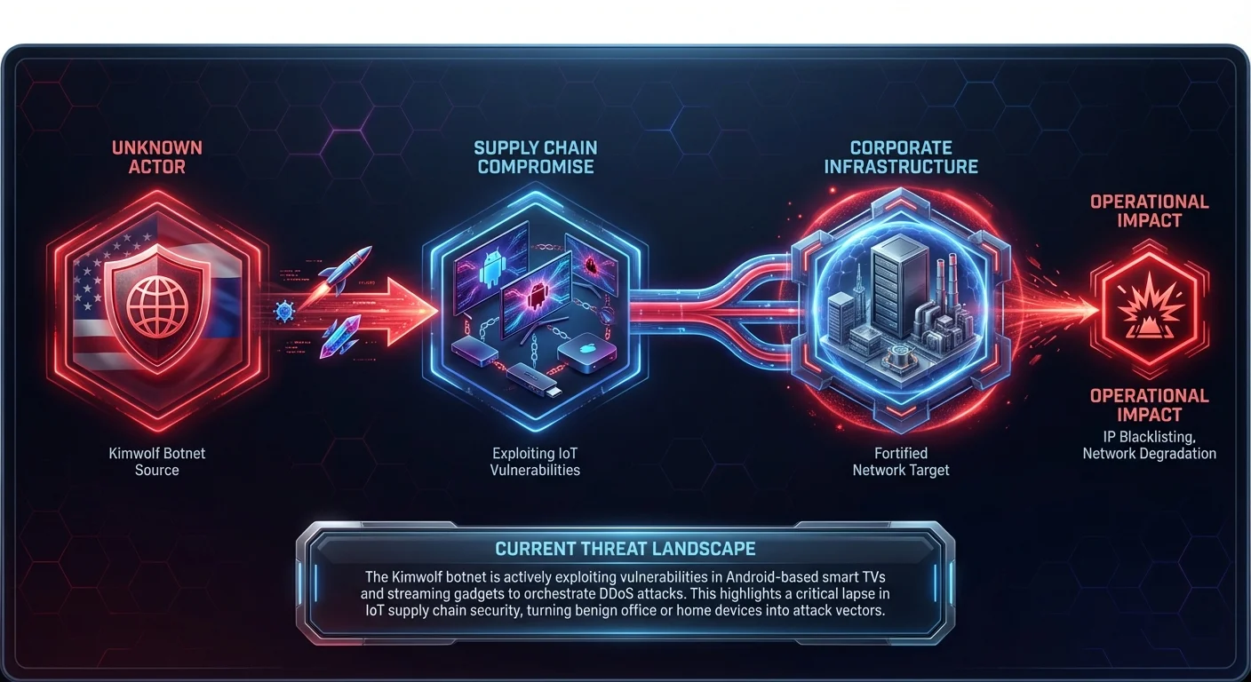 Kimwolf Botnet Targets Android-based TVs and Streaming Devices