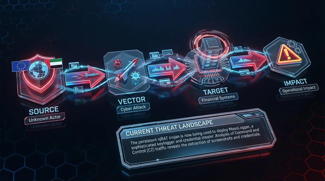 njRAT runs MassLogger via C2 traffic analysis