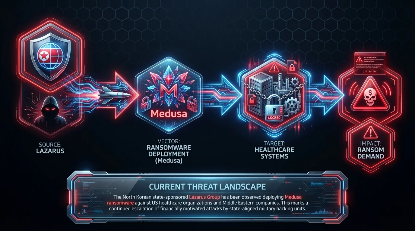 North Korean state hackers seen using Medusa ransomware in attacks on US, Middle East