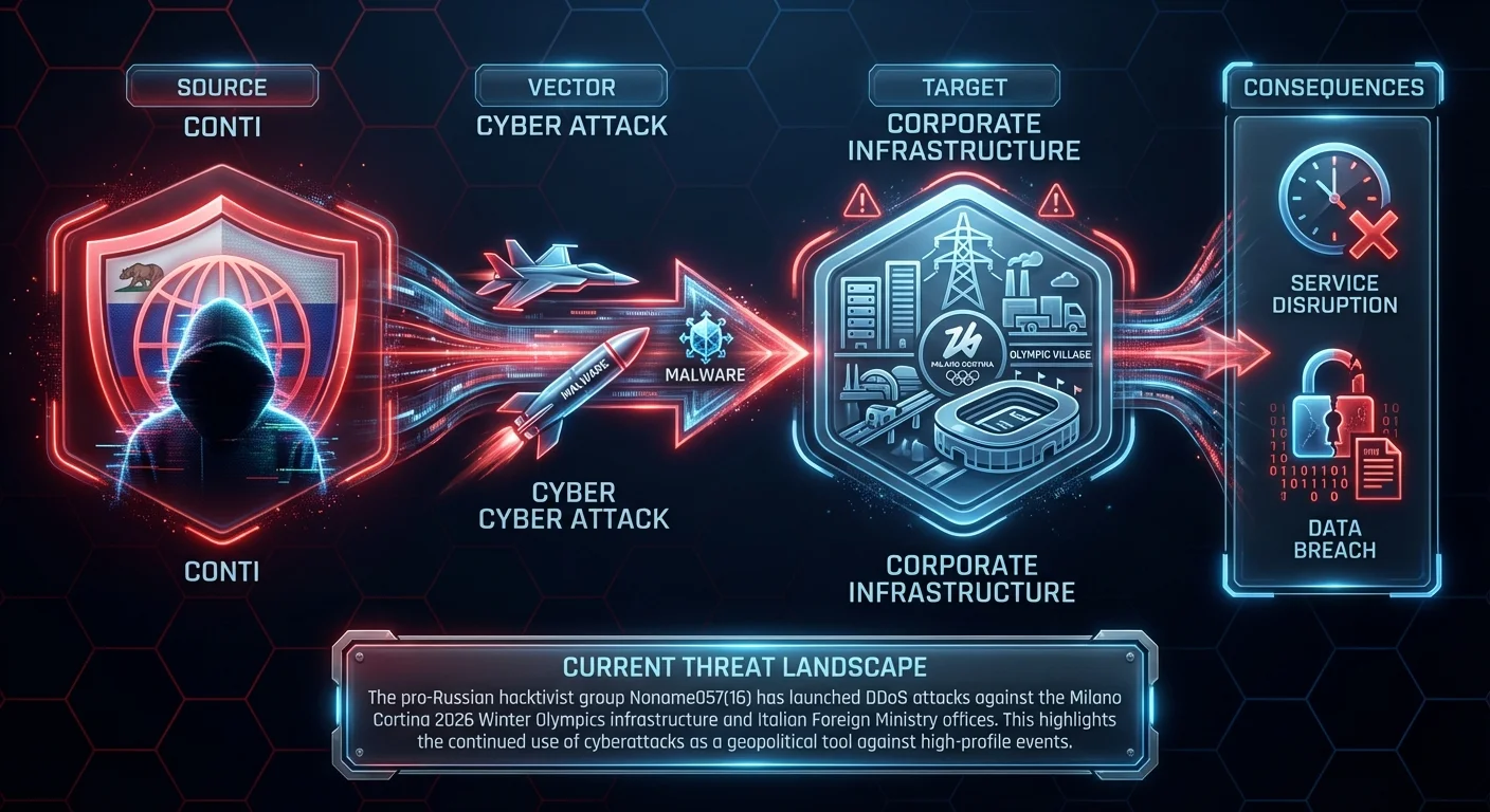 Pro-Russian Group Noname057(16) Targets 2026 Winter Olympics