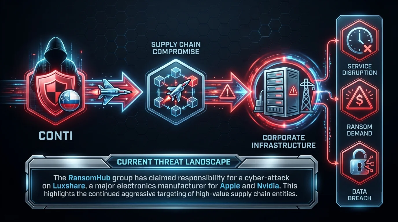 RansomHub Claims Breach of Apple Supplier Luxshare
