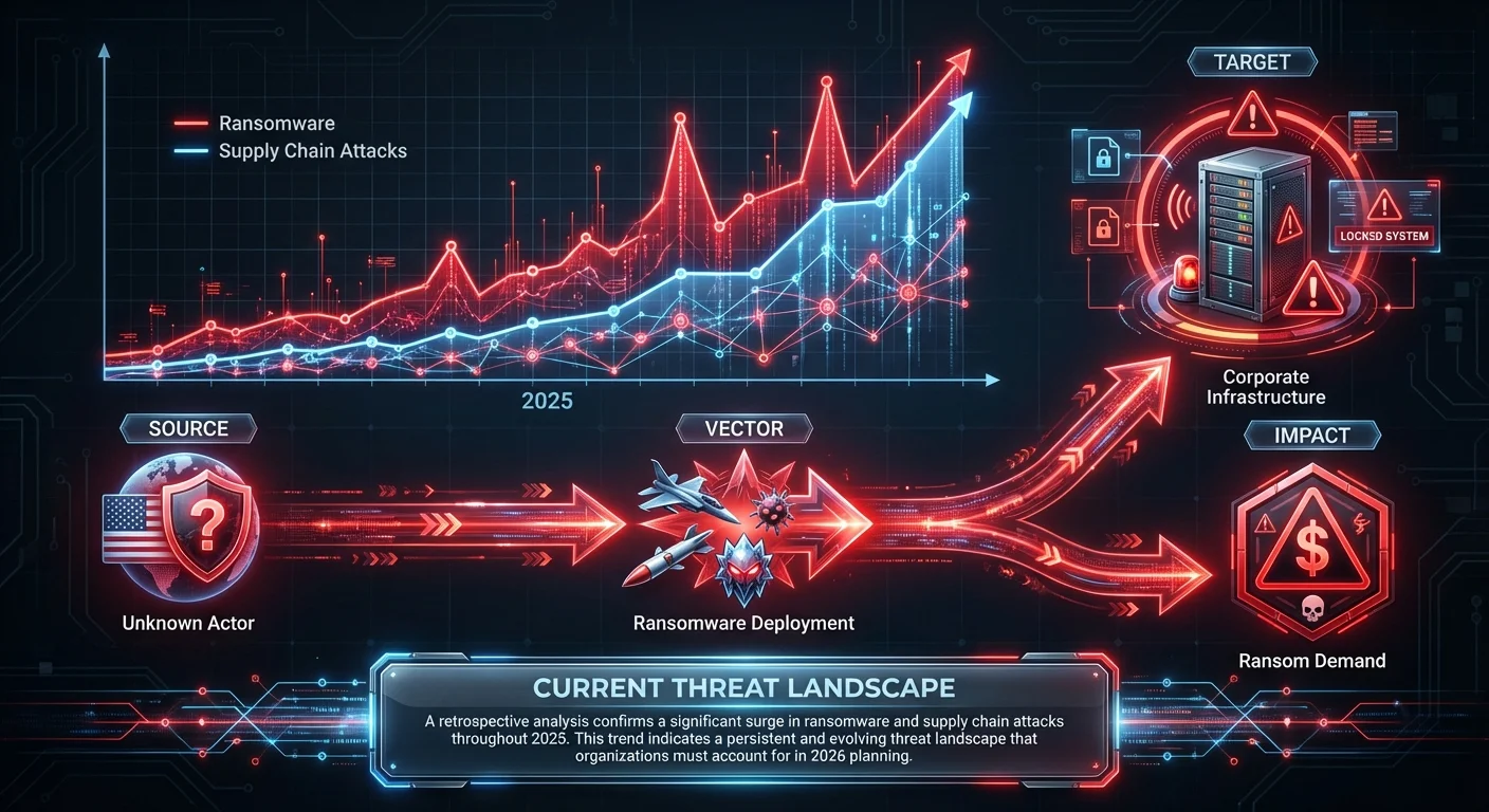 Ransomware and Supply Chain Attacks Soared in 2025