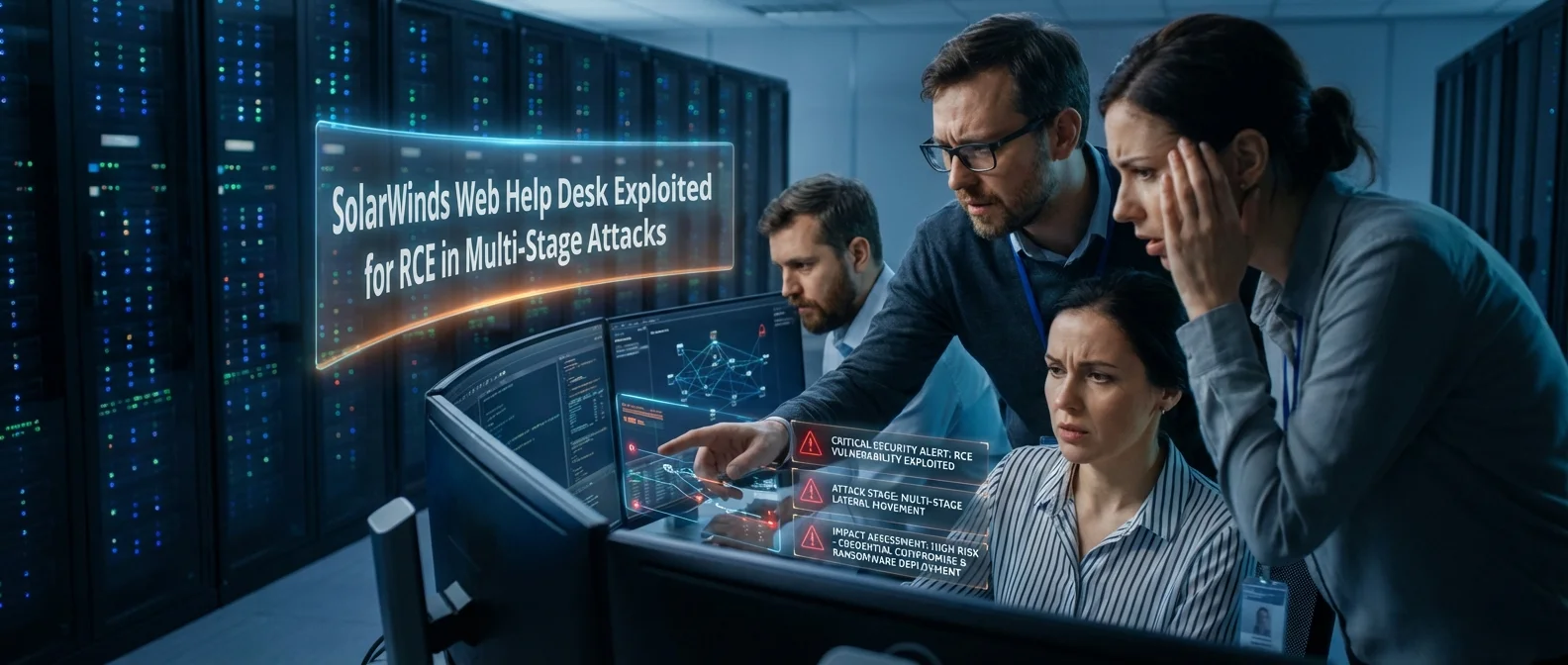 SolarWinds Web Help Desk Exploited for RCE in Multi-Stage Attacks