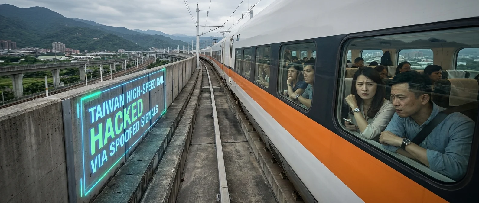 Taiwan High-Speed Rail Hacked via Spoofed Signals
