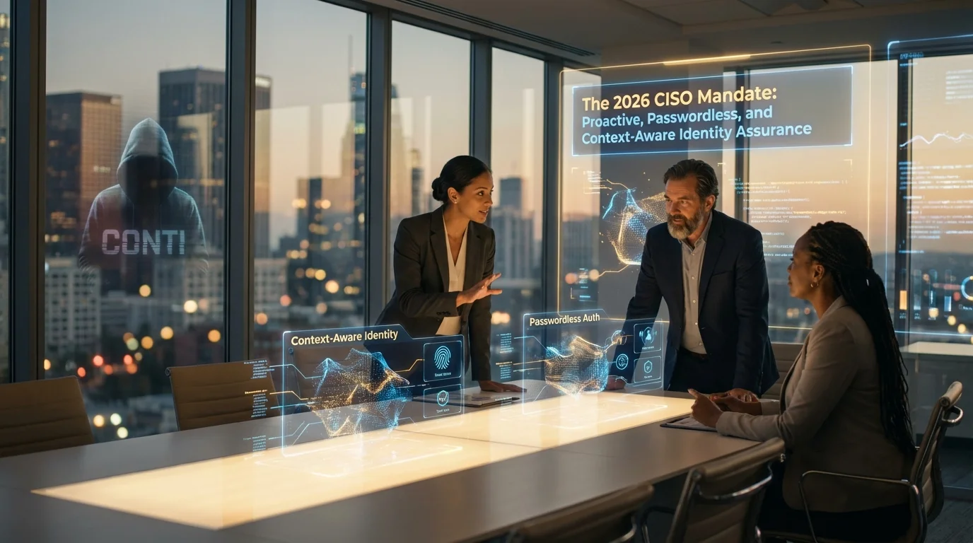 The 2026 CISO Mandate: Proactive, Passwordless, and Context-Aware Identity Assurance