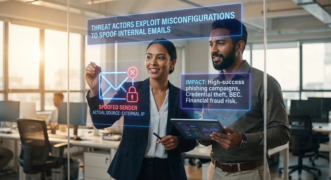 Threat Actors Exploit Misconfigurations to Spoof Internal Emails