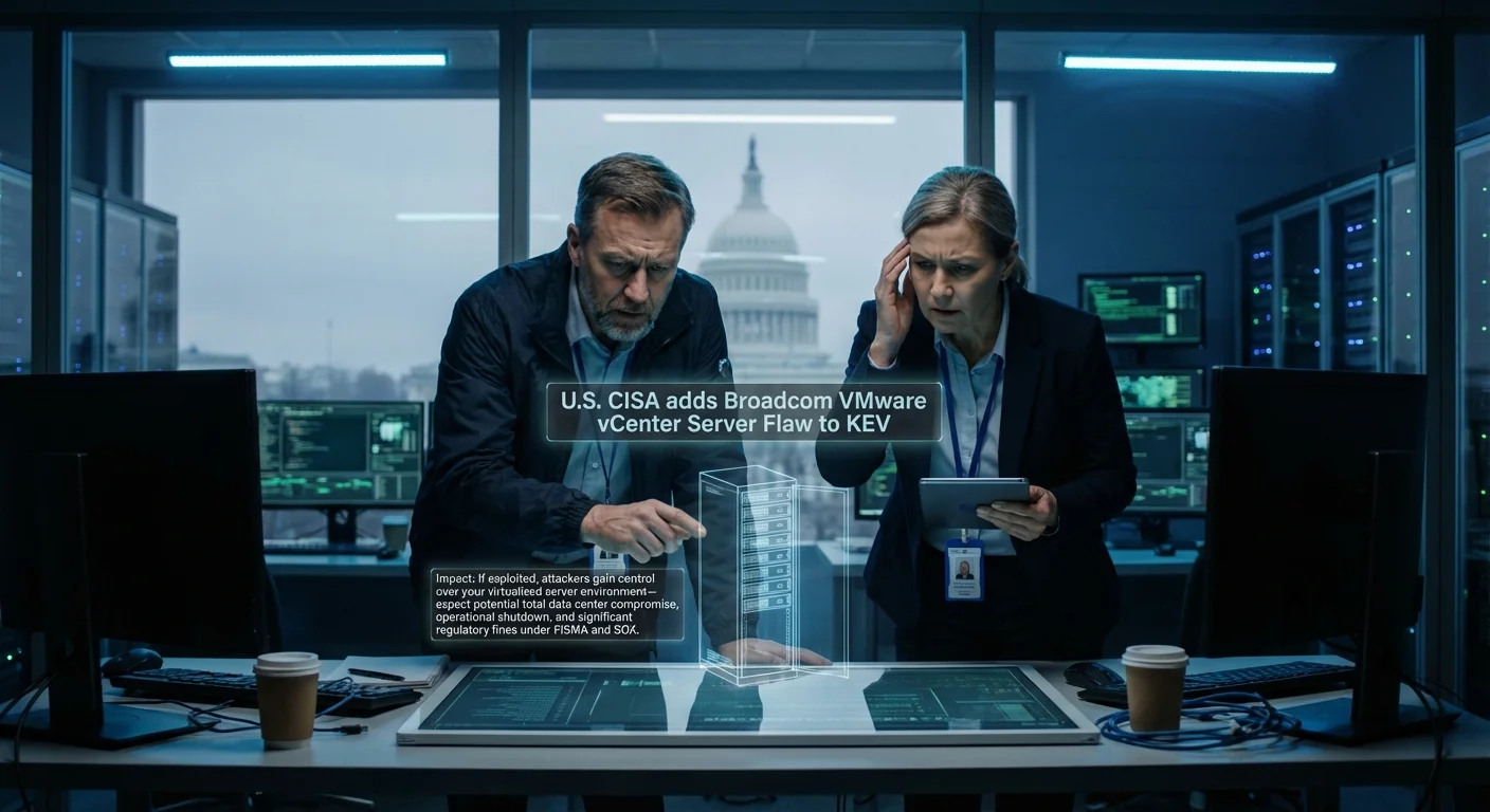 U.S. CISA adds Broadcom VMware vCenter Server Flaw to KEV