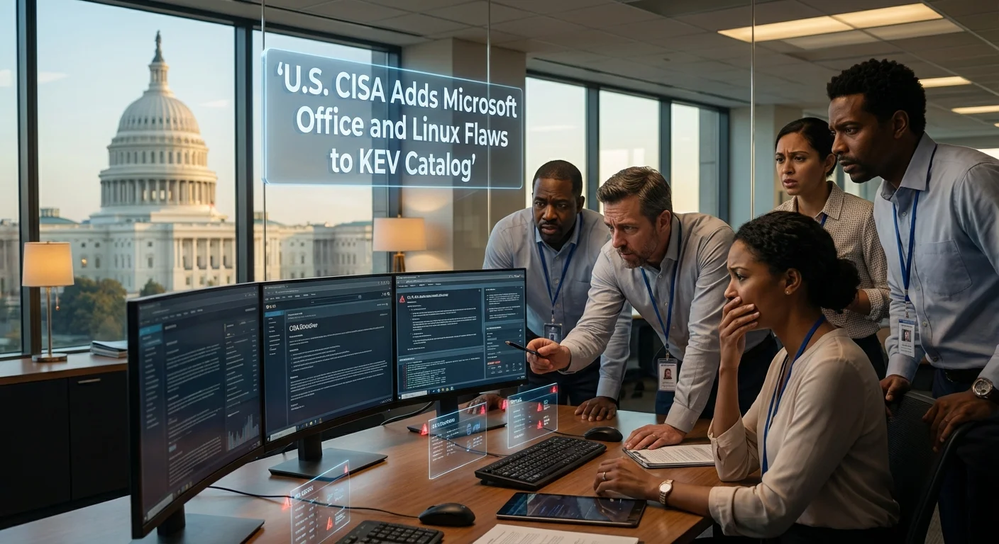 U.S. CISA Adds Microsoft Office and Linux Flaws to KEV Catalog