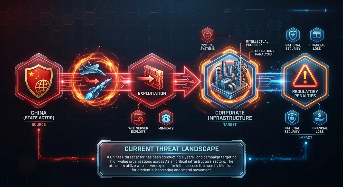 Web Server Exploits and Mimikatz Used in Attacks Targeting Asian Critical Infrastructure
